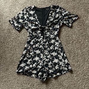 vintage floral romper